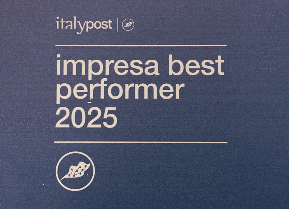 Targa riconoscimento ad Arslogica Sistemi Srl del premio Impresa Best Performer 2025
